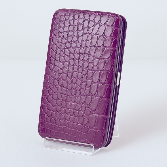 Purple Snap Case Wallet - Picture 1 of 7